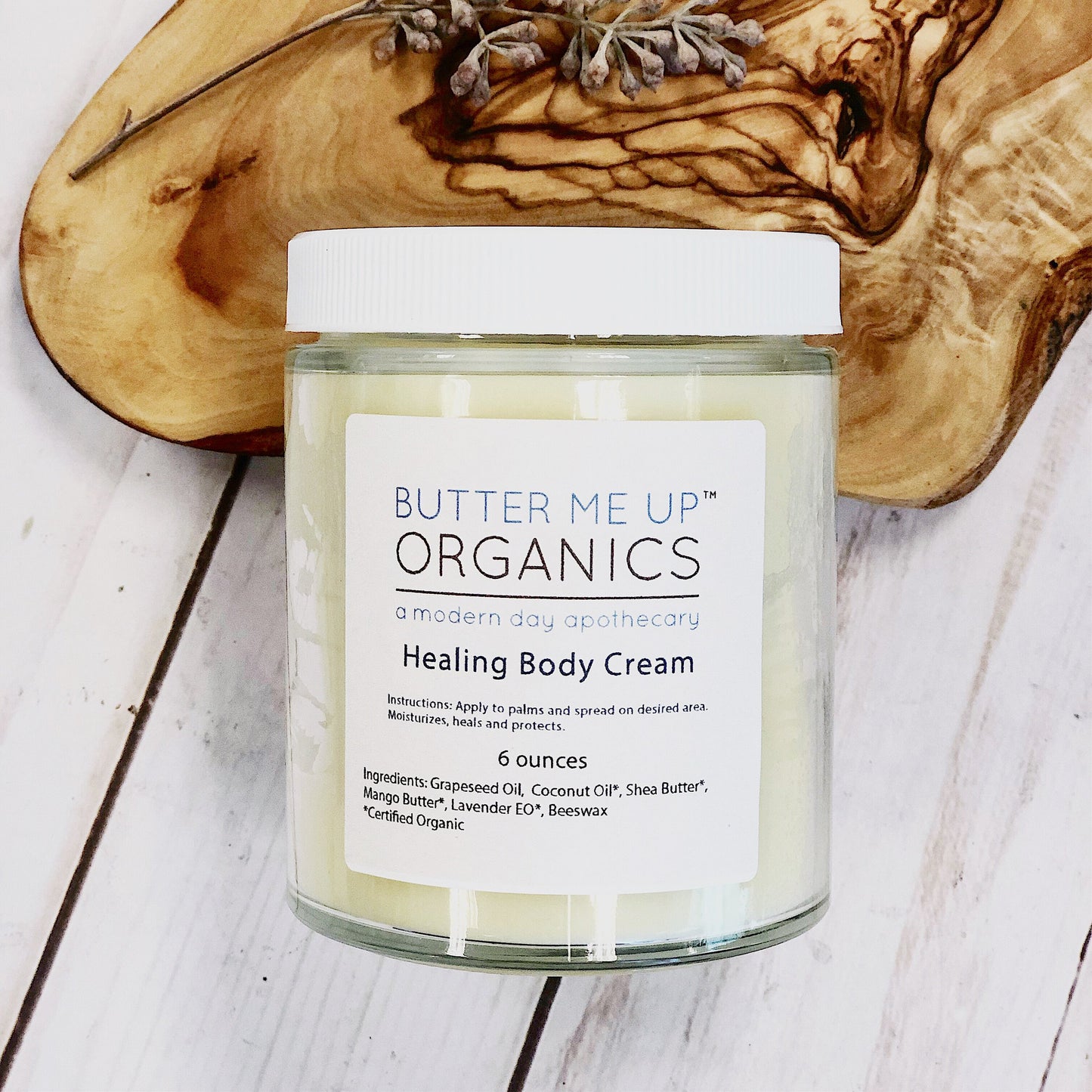 Healing Body Cream / organic body lotion / winter skin / dry skin /